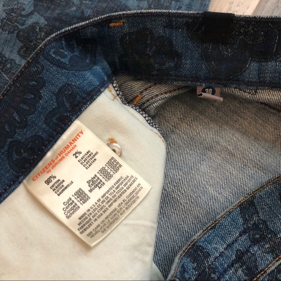 Citizens Of Humanity Avedon Paisley Print Jeans - Picture 8 of 8